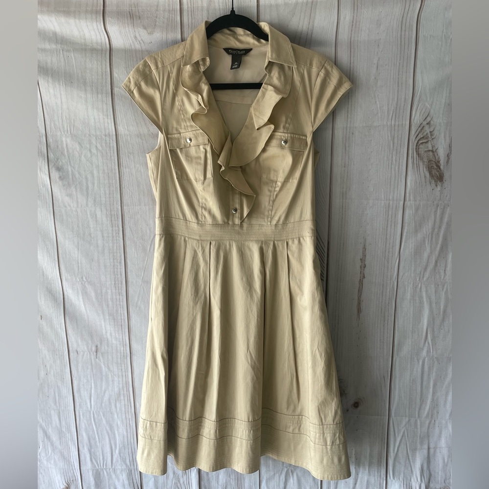 White House Black Market Khaki Dress